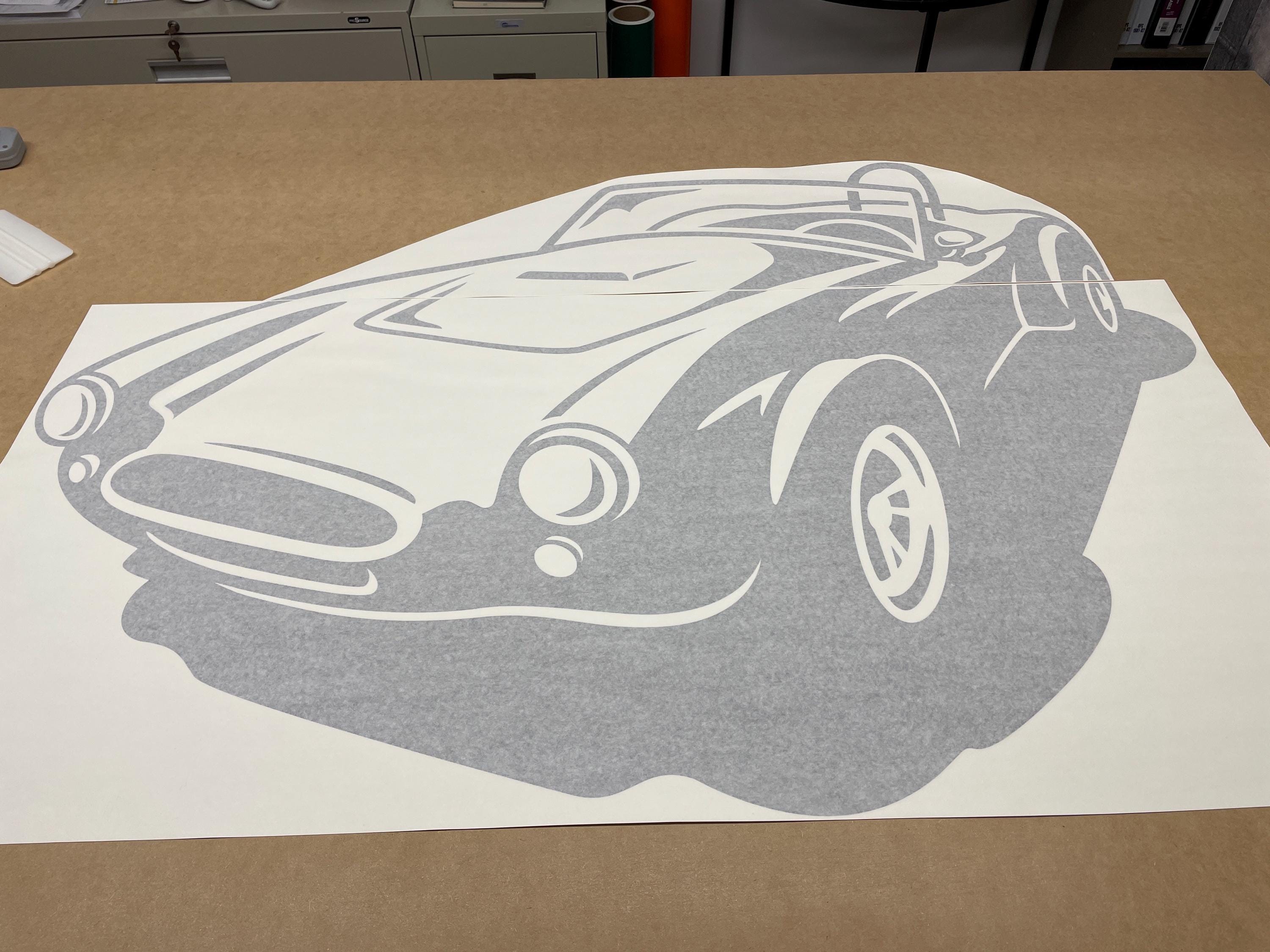 AC Cobra Decal, Car Wall Decal, Car Wall Vinyl Sticker, Man Cave Decal ...