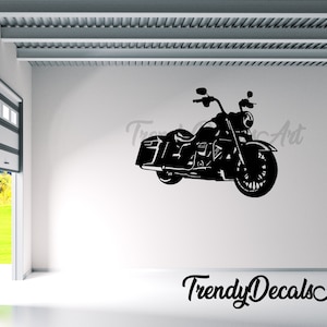 HD Road King 2017 sticker, motorfiets muur vinyl sticker, man grot sticker, garage decor, kantoor muurschildering sticker, motorfiets decoratie cadeau