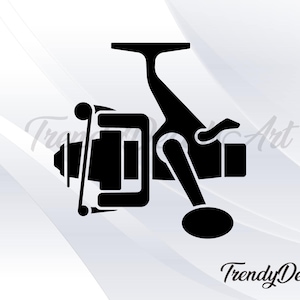 Visserij reel sticker, visserij sticker, visserij sticker, visserij vinyl sticker, autoruit sticker, Reel vinyl sticker, vissersboot sticker