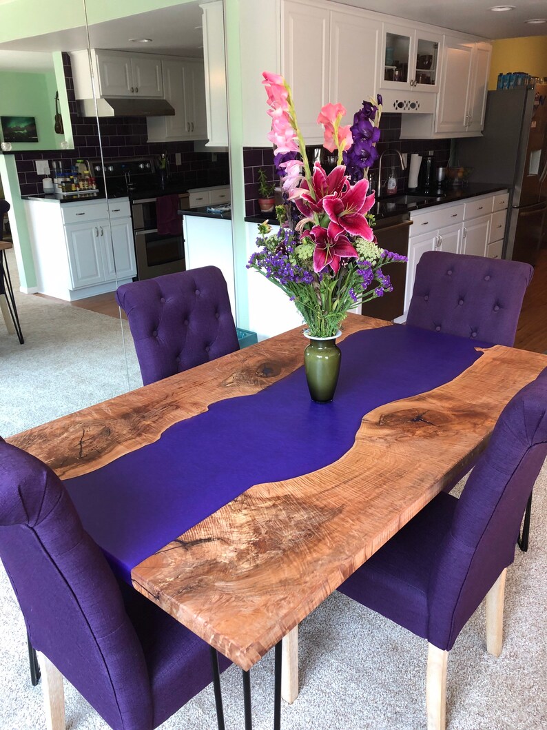 Custom Epoxy River Table