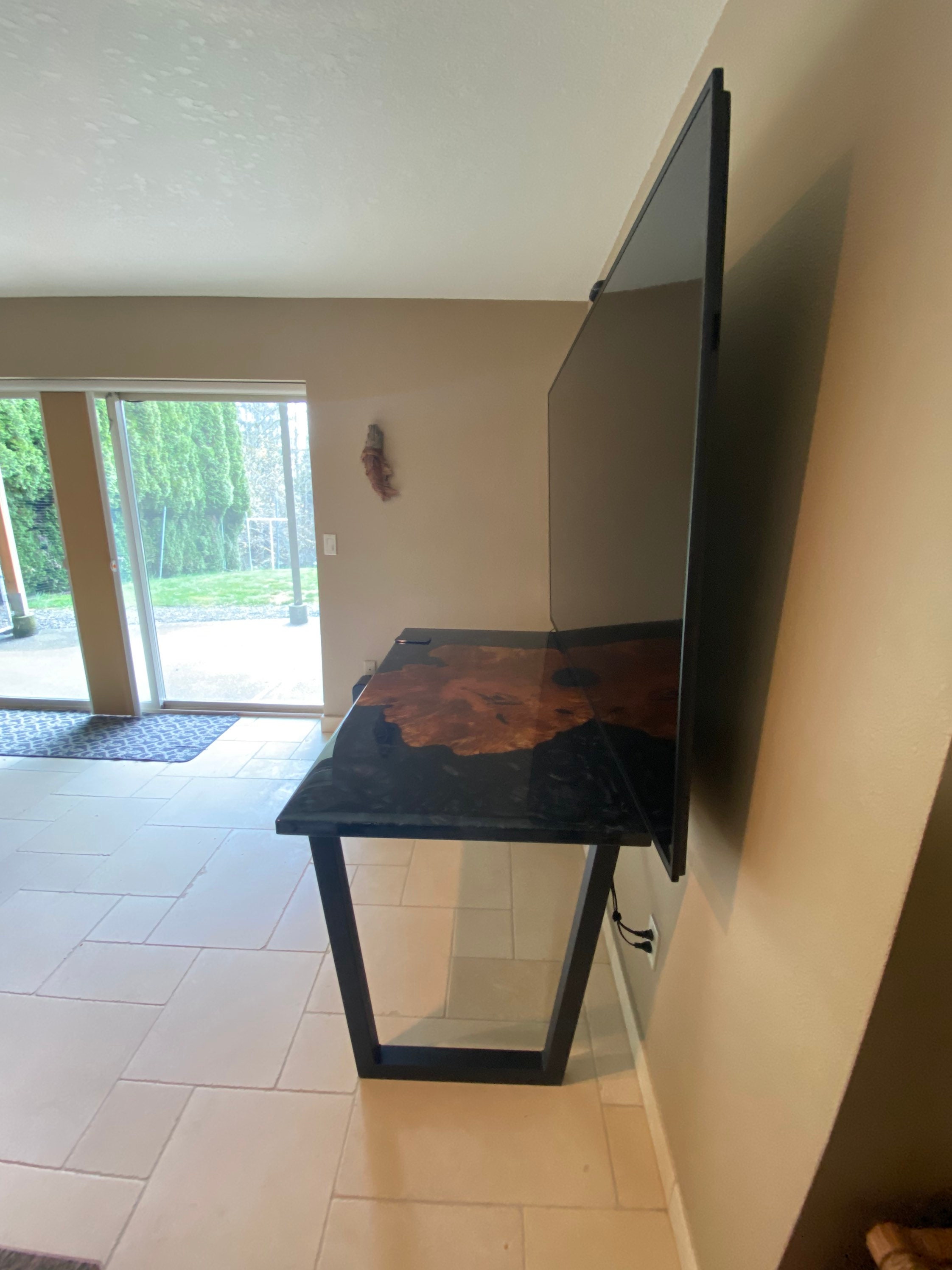 Sold***custom Desk With Wireless Charging - Etsy
