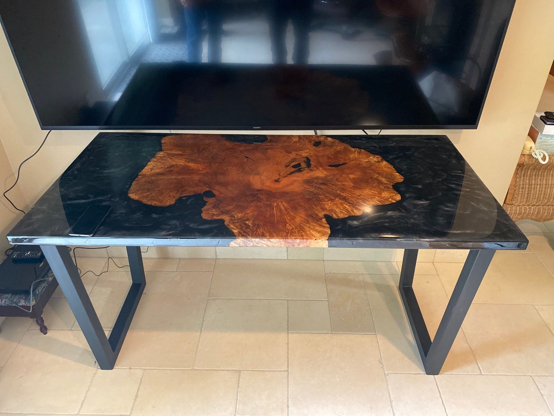 Sold***custom Desk With Wireless Charging - Etsy