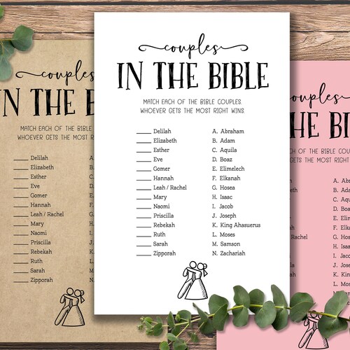 Prayers for the Couple. Bridal Shower Game. Instant Download Etsy