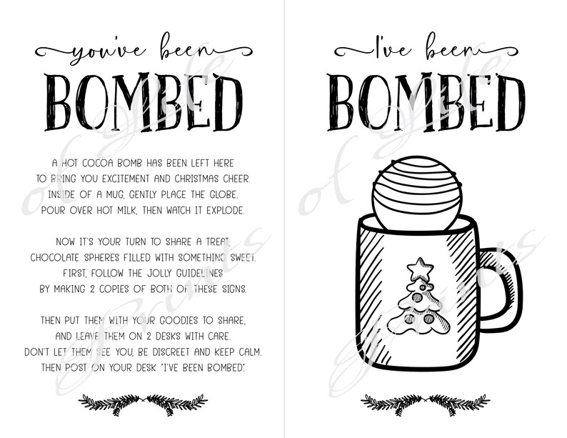 Chocolate Bomb. Instant Download Printable. Christmas Game. - Etsy
