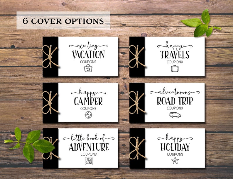 Travel Coupons. Vacation Coupon Book. Instant Download DIY Etsy