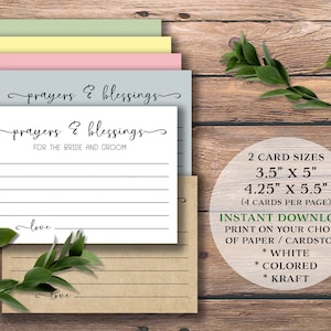 Preghiere e benedizioni per la sposa e lo sposo. Biglietti per ricevimento di nozze. Gioco di addio al nubilato stampabile con download istantaneo. Libro degli ospiti della cerimonia di matrimonio