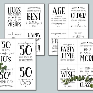 50th Birthday. Sign Bundle. Instant Download Printable. Cheers to 50 ...