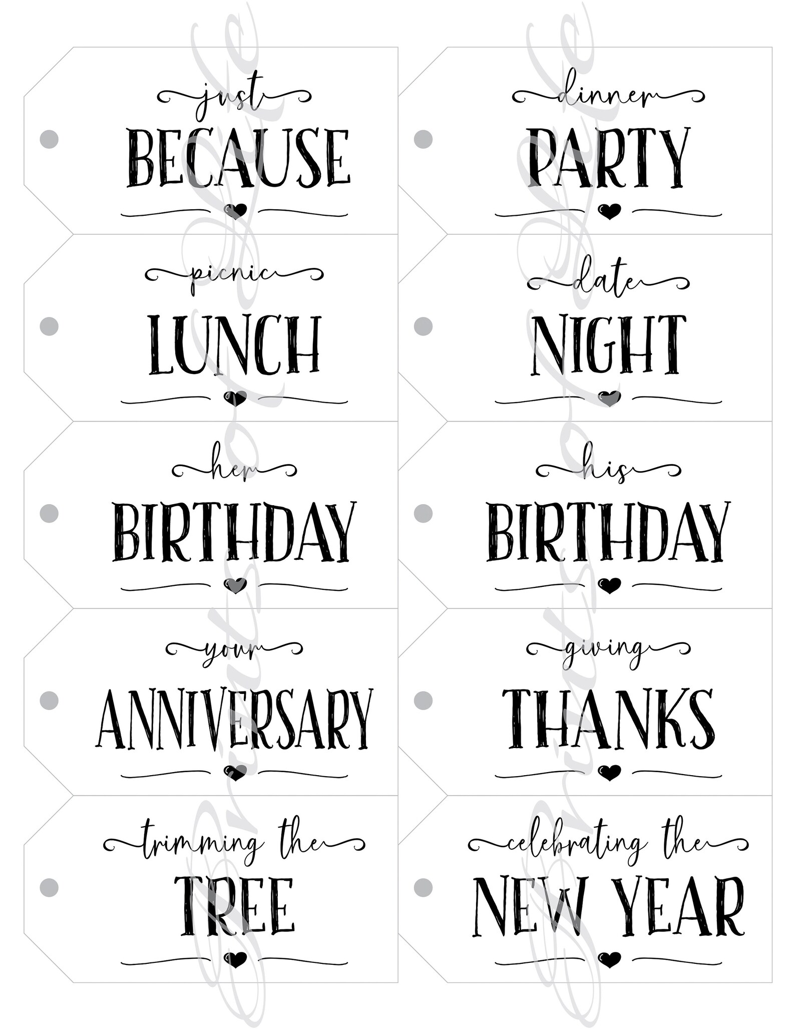 Wine Gift Tags. Instant Download Printable. Marriage Milestone - Etsy