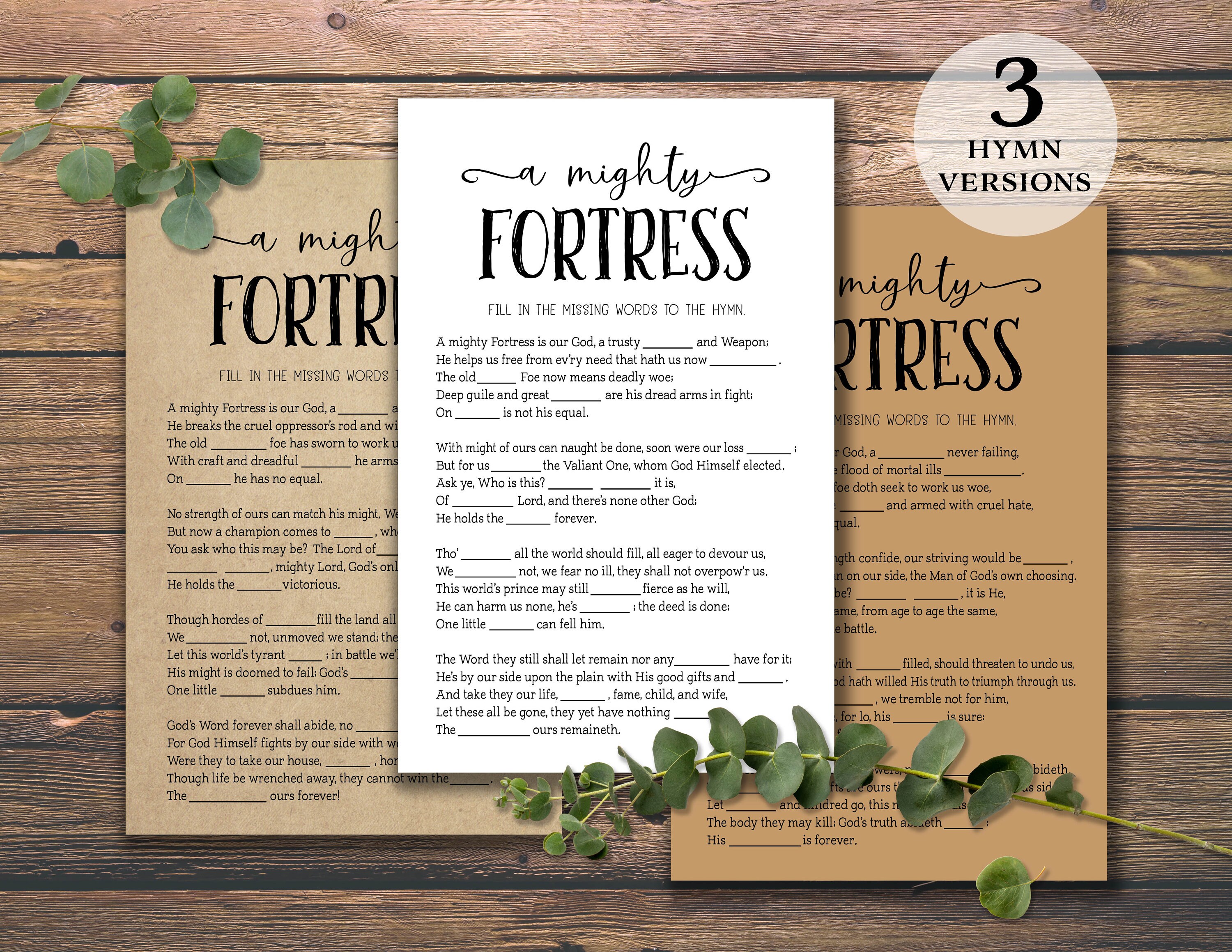 Reformation Games Bundle. Instant Download Printable. Holiday - Etsy