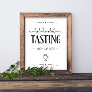 Hot Chocolate Tasting Party Kit. Instant Download Printable. Score Card ...