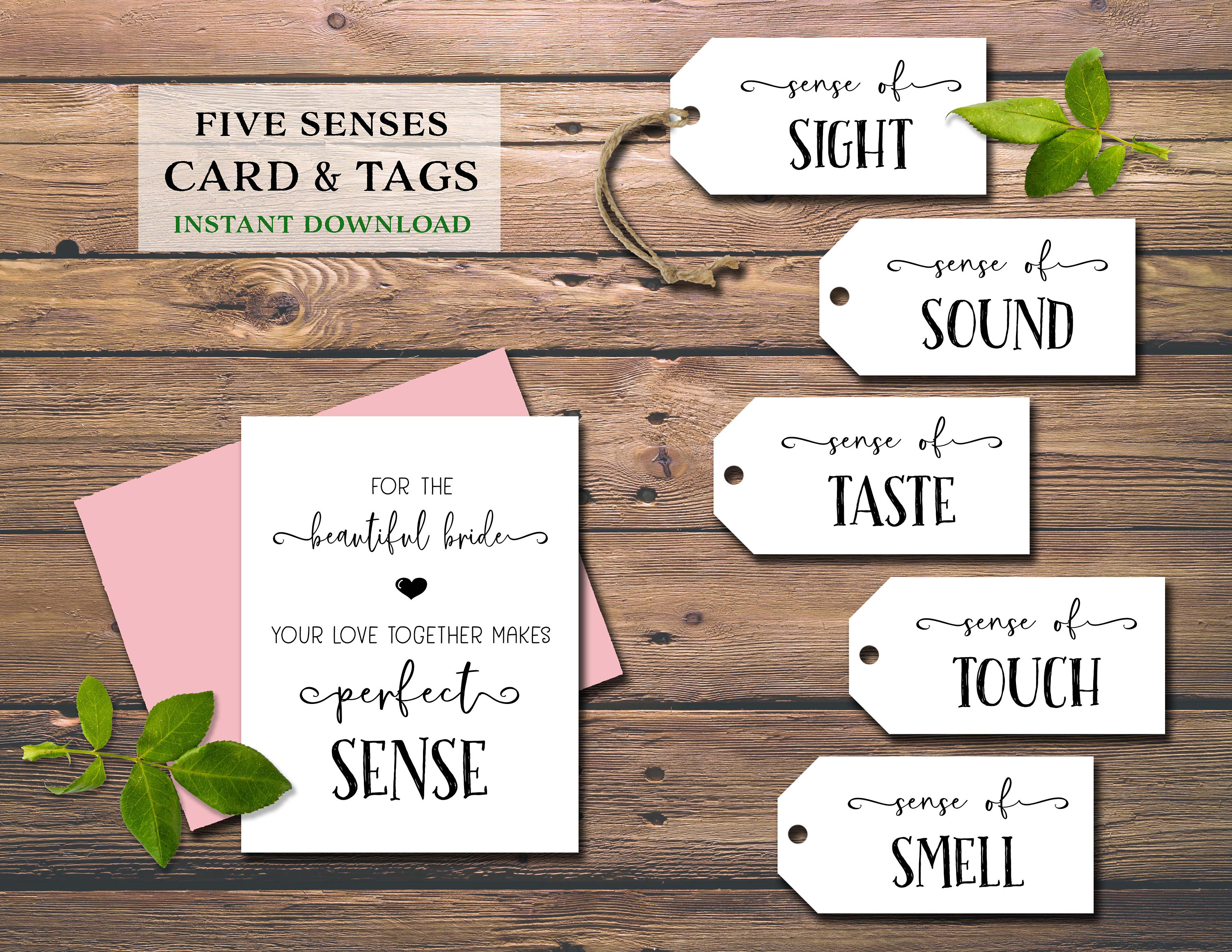 5 Senses Gift Tags, Cards & Ideas Gift for Boyfriend, Girlfriend, Husband  or Wife Valentine's Gift Birthday Gift Anniversary Gift -  Sweden