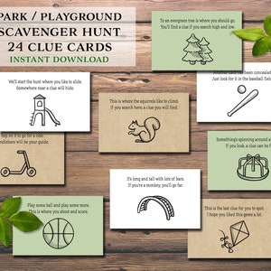Caccia al tesoro. Giochi da prato per bambini nel parco giochi. Download immediato stampabile. Caccia al tesoro all'aperto. Attività divertenti per bambini all'aperto.