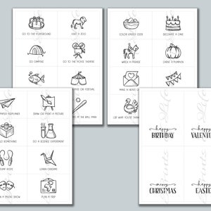 Kids Activity Cards. Instant Download Printable. Children's Activities ...
