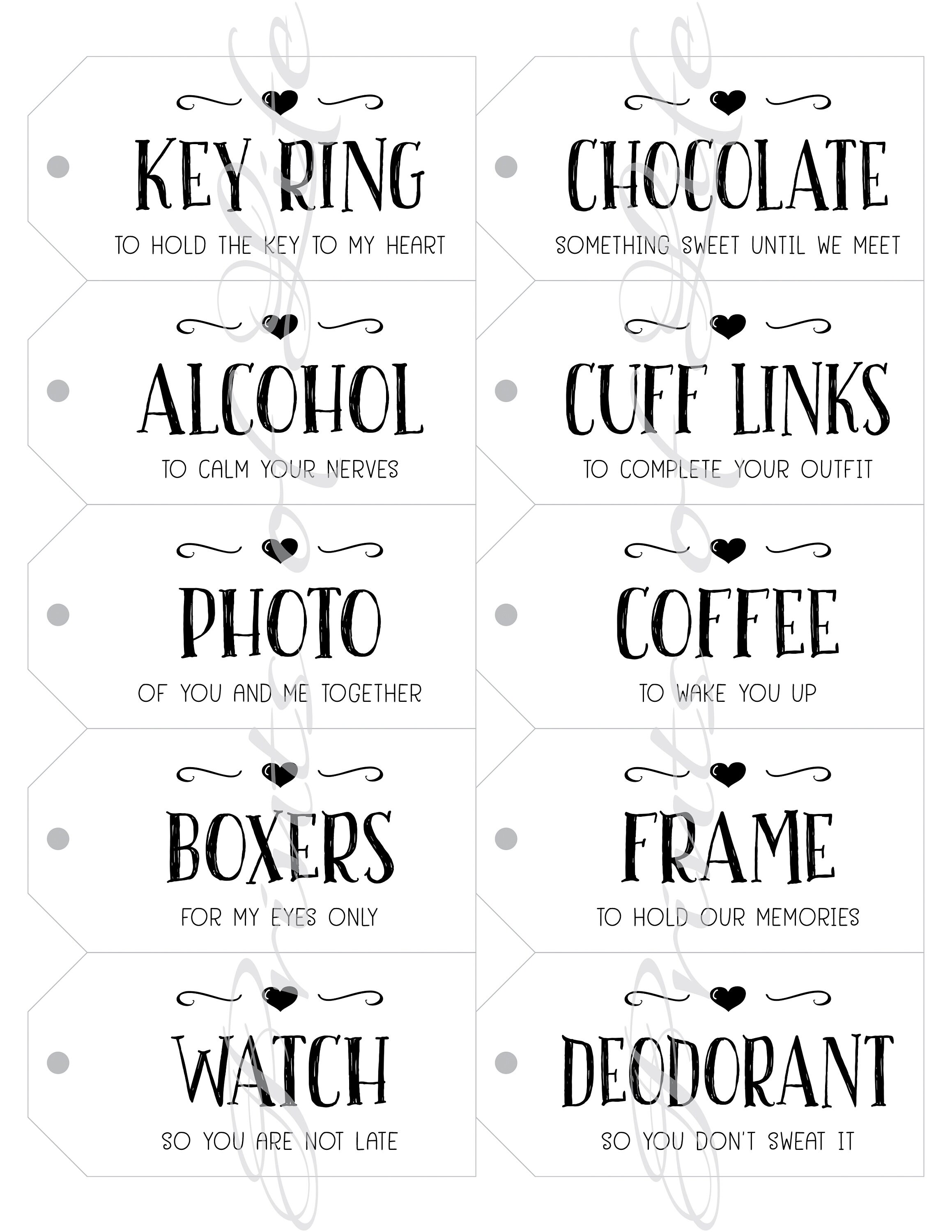 Groom Survival Kit tags. Instant download printable. Gift tag | Etsy