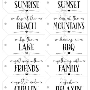 Wine Gift Tags. Instant Download Printable. Marriage Milestone Wedding ...