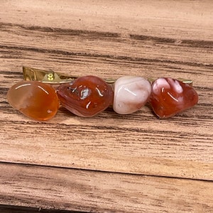 Polished Stone Hairclips cluster #3