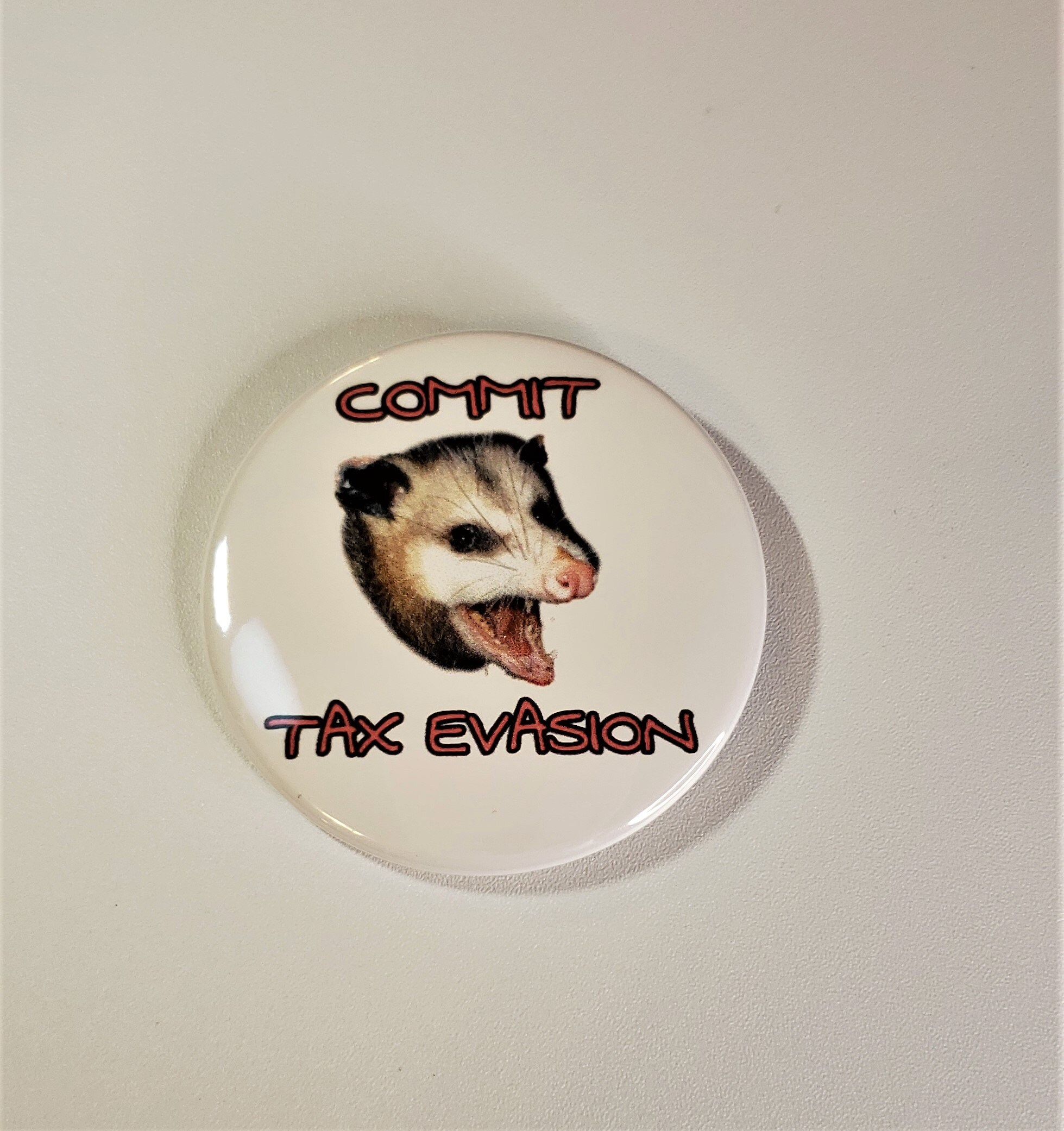 Commit Tax Evasion Funny Opossum Meme Possum Pin Pinback Etsy 日本