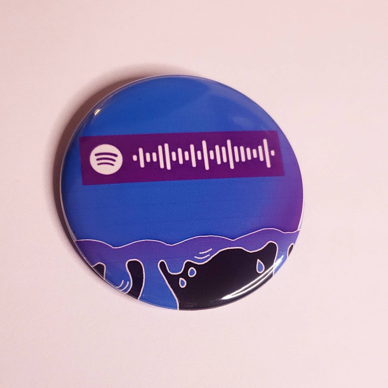 Custom Spotify Song Artist or Playlist Code 2.25 inch Pin Back | Etsy