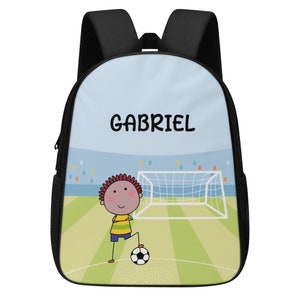 Sac à dos personnalisé pour enfants, sac à langer, sac d'école, sac de voyage, ajouter son propre nom, sac à dos en nylon, sac à dos pour garçons, football, sports, football