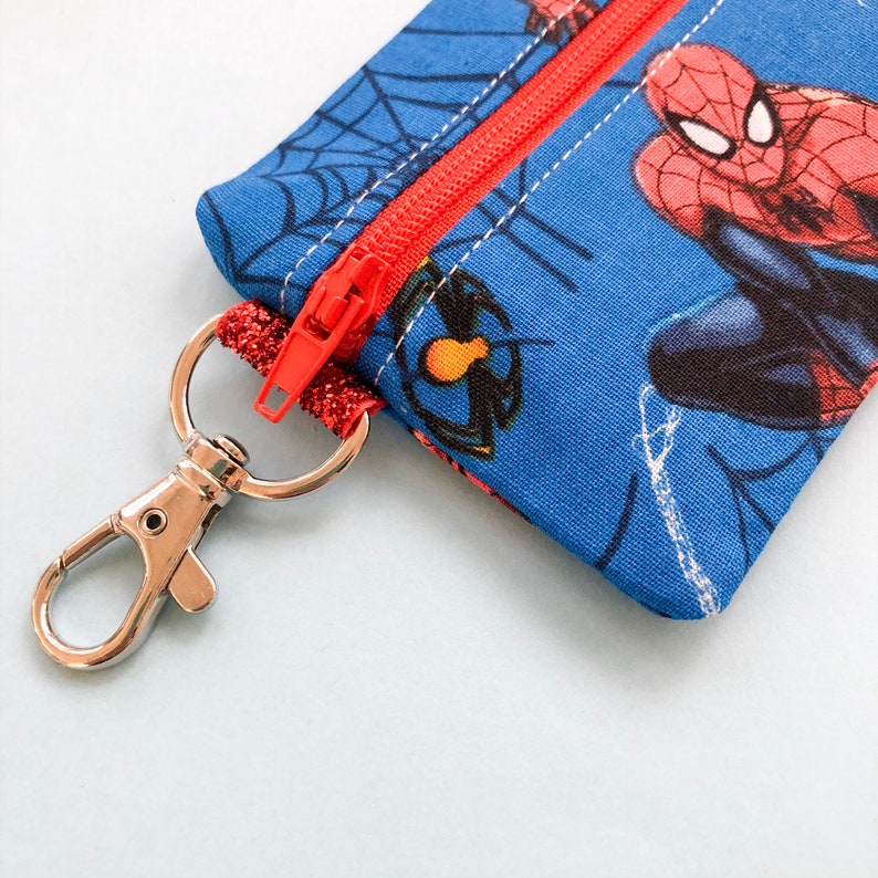 Spiderman Zipper Pouch Marvel Comics Coin Purse Period Etsy