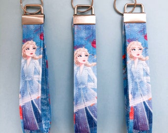 Elsa Frozen 2 Schlüsselanhänger - Anna Disney Prinzessinnen Schlüsselanhänger - Lanyard