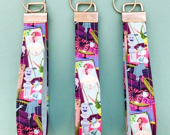 Disney Parks Haunted Mansion Keyfob - Halloween Key Ring - Spooky Lanyard