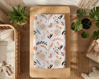 Baby Changing Pad Cover Mockup, Easy Canva Printify, Infant Boho Interior (Digital Download PNG)