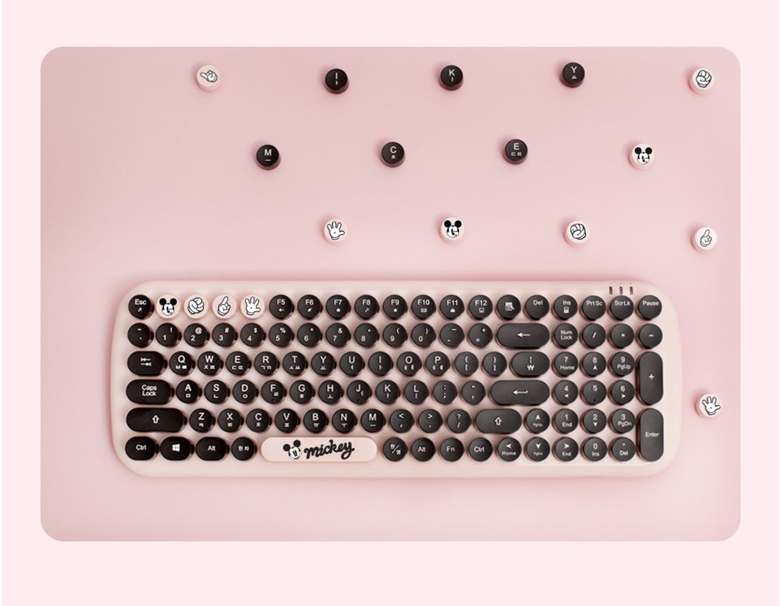 Disney Mickey Mouse Wireless retro keyboard Etsy