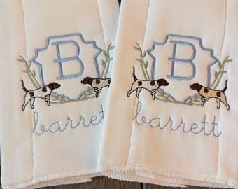 Burp Cloth | Embroidered Burp Cloth | Outdoor Themed | Baby Gift | Cloth Diaper | Baby Shower | Baby Boy | Country Boy