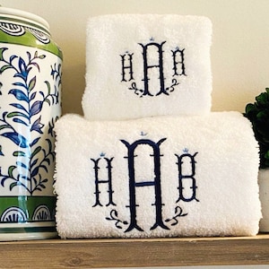Monogrammed Towel Set - 3 Piece