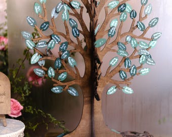Personalized Wooden Tree Guest Book – Interactive Wedding Keepsake, Home Décor