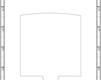Contornos descargables de cáscara de pizza/paleta - Paquete de 5 dibujos