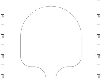 Contornos descargables de cáscara de pizza/paleta - Paquete de 10 dibujos