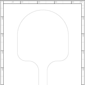 Downloadable Pizza Peel / Paddle Outlines Pack of 10 drawings image 1