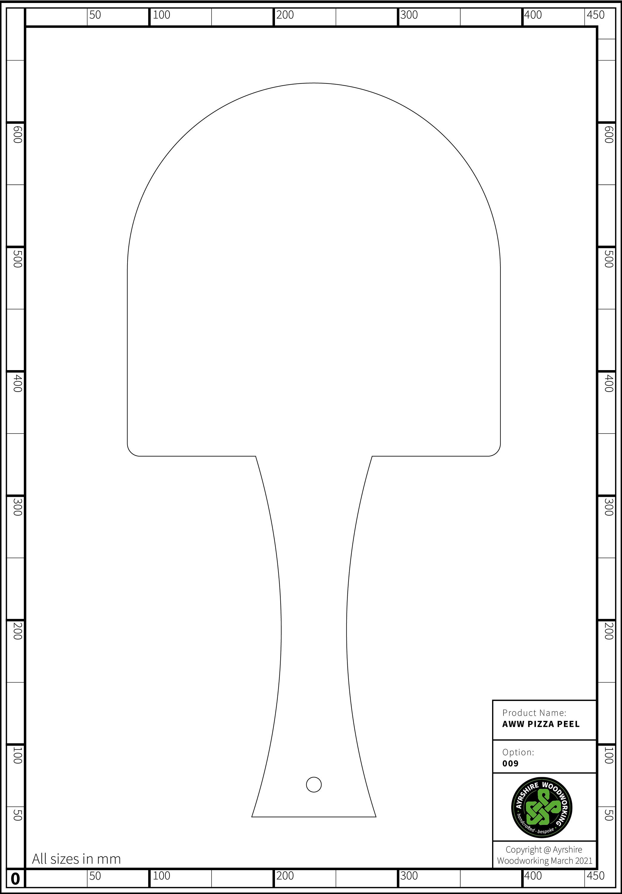 Downloadable Pizza Peel / Paddle Outlines - Pack of 10 Drawings - Etsy