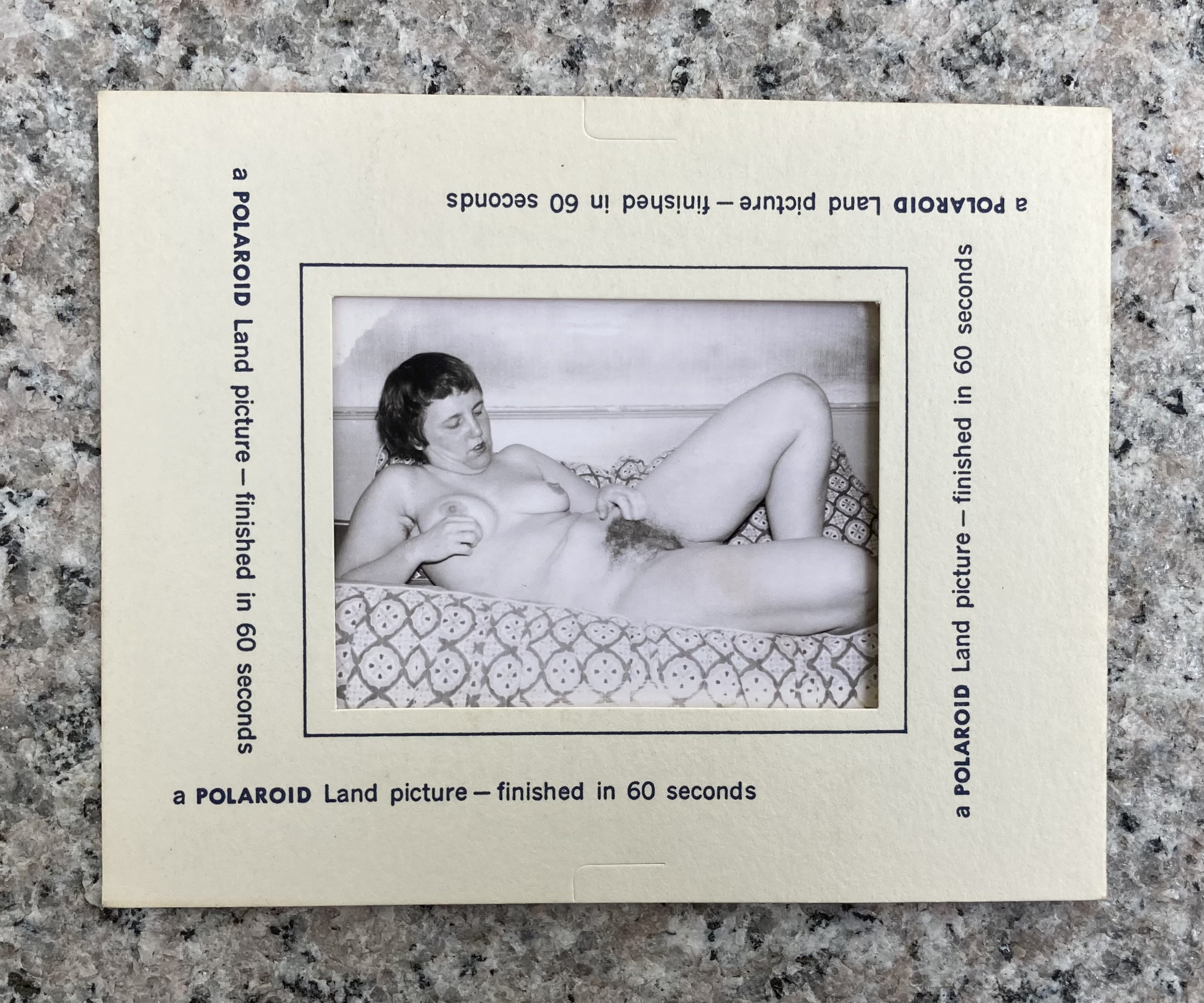 Vintage 1950-60s Mature NUDE Polaroid Photograph of a Sexy