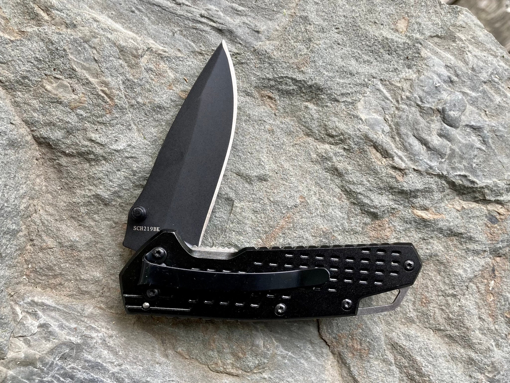SCHRADE Belt Clip Knife SCH219BK New Old Stock 