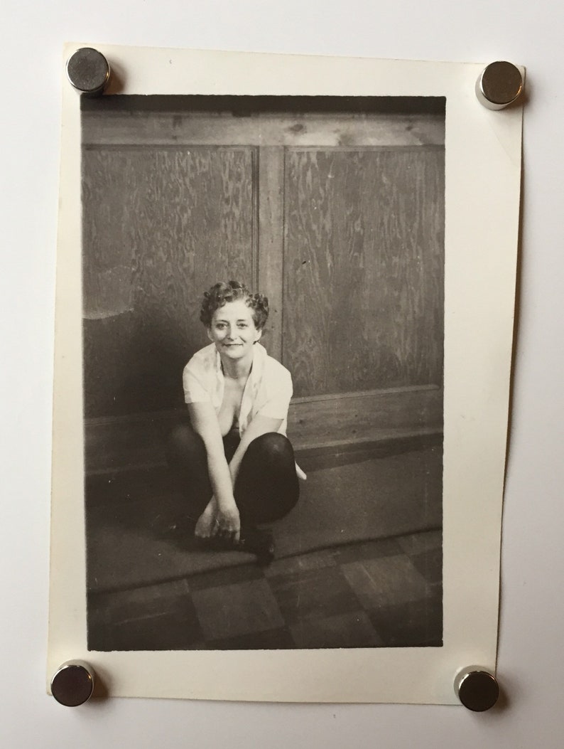 Vintage 1950's Mature NUDE Small Photograph Redhead - Etsy