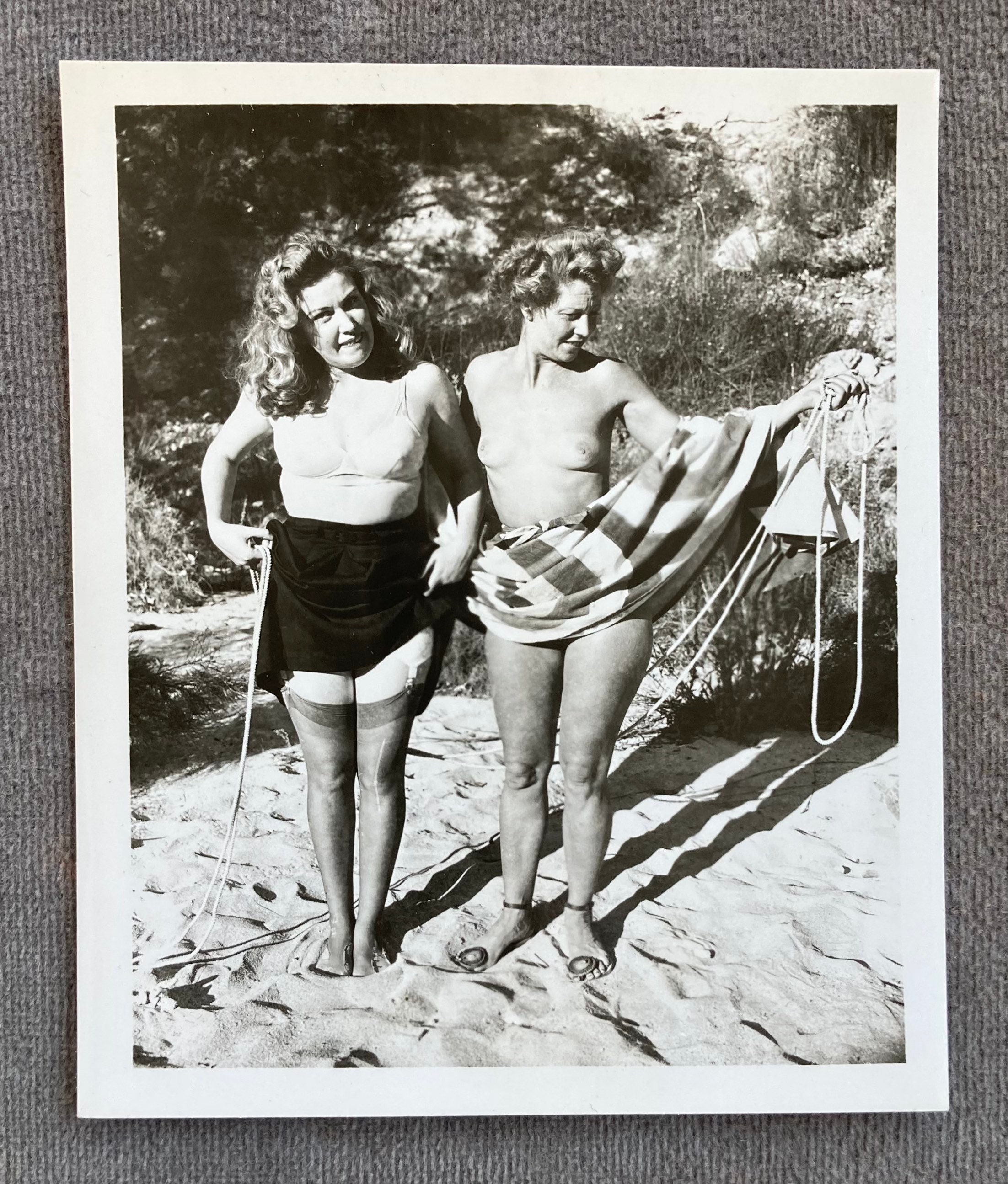 Vintage C1950s Original Mature NUDE Photograph Two - Etsy