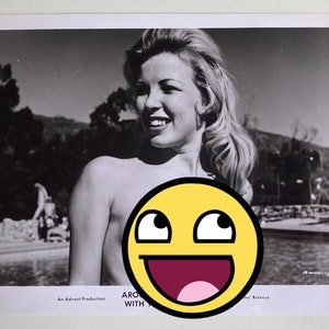 Vintage Cult Classic C1960’s 10x8” Original Press Photo Mature Nude