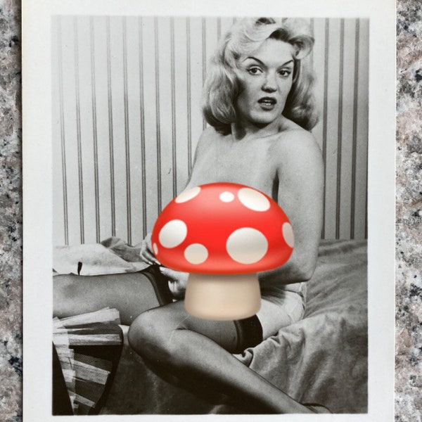 Vintage c1950’s Original Mature NUDE Studio Model Photograph ~ Beautiful Curvaceous Busty Blonde
