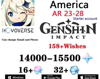 Genshin Impact Na Account Ar 55 7 Five Stars Diluc Etsy Israel
