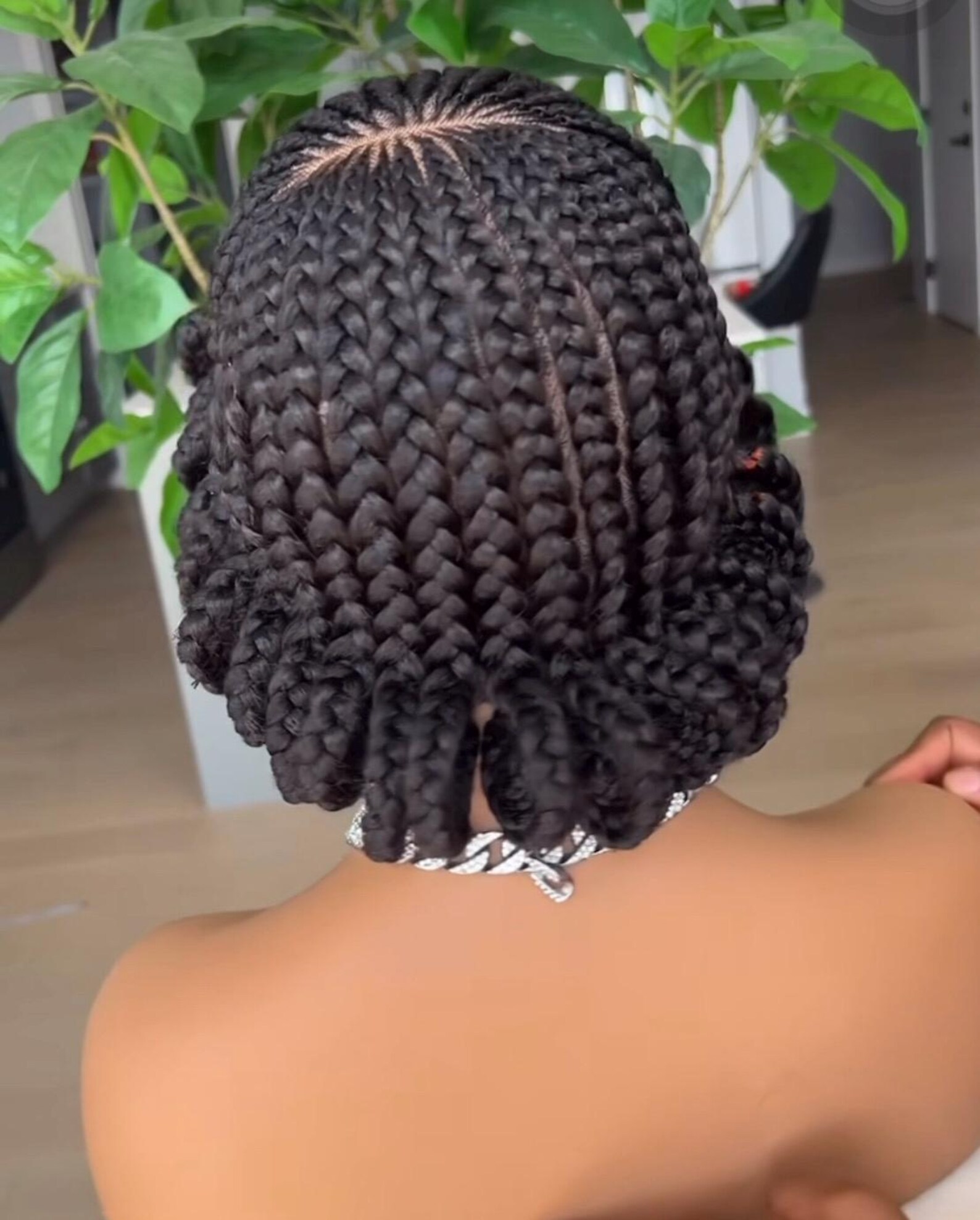 Cornrow Braided Wig, African Frontal Braided Wig| Women’s Lace Wig - Etsy