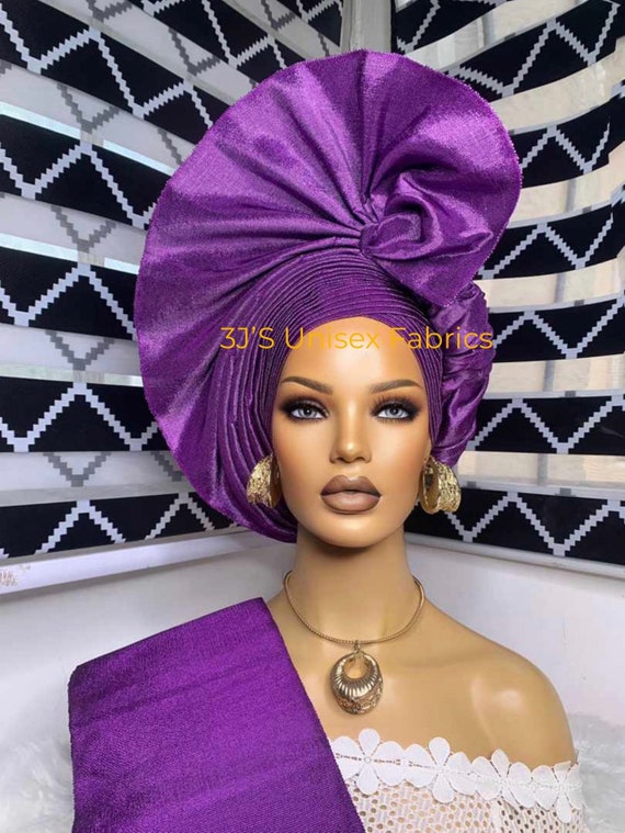 Aso Oke Auto Gele, Ipele and Fila Ready to Wear Gele  display picture 1