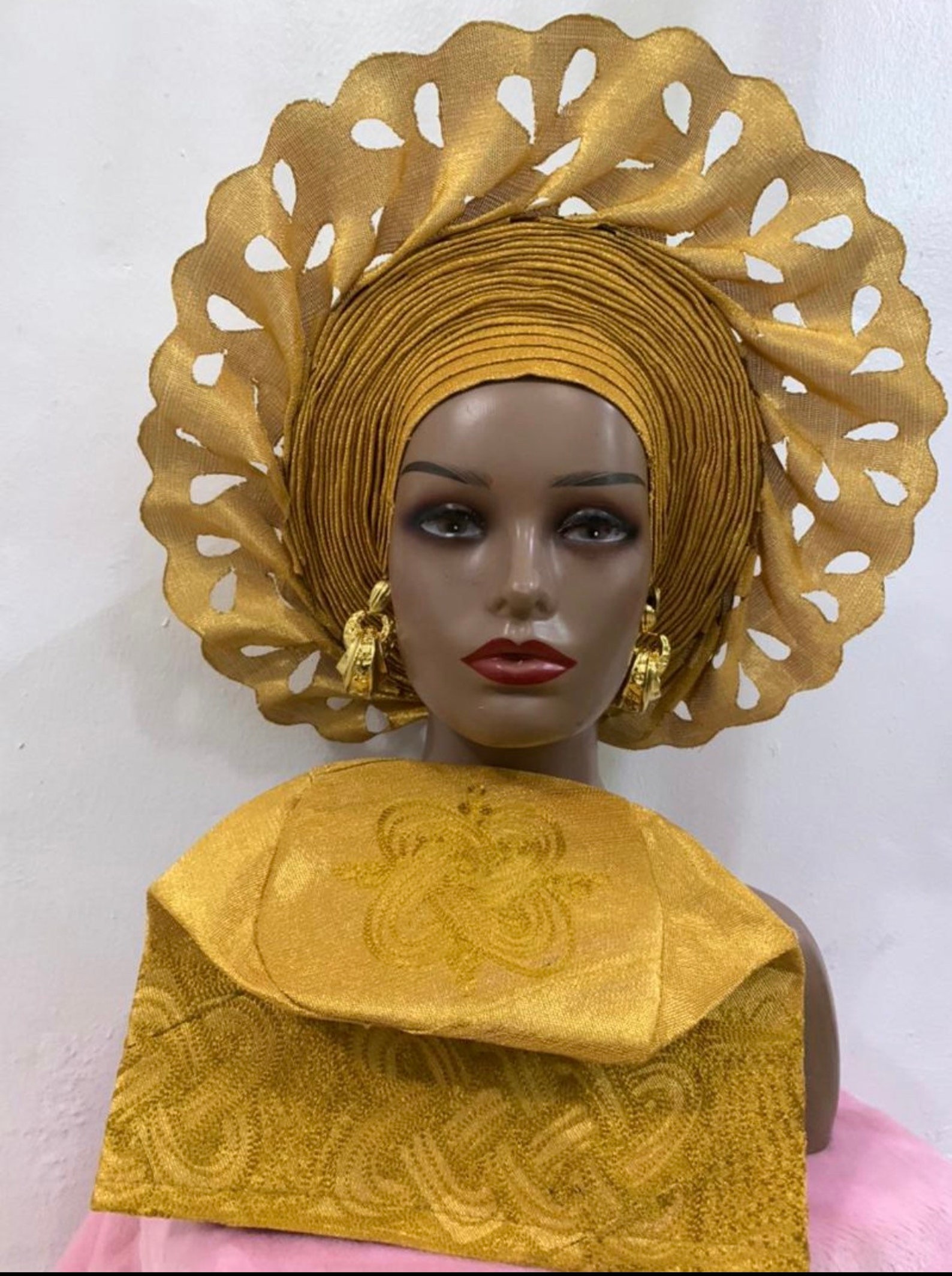Africa Nigeria Gele Headtie Hat Damask Etsy