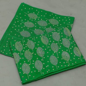 Aso oke gele, Ipele and file , Auto gele ready to wear, stoned Aso ebi for women , Aso oke turban, Nigeria green embellished Aso Oke, sto