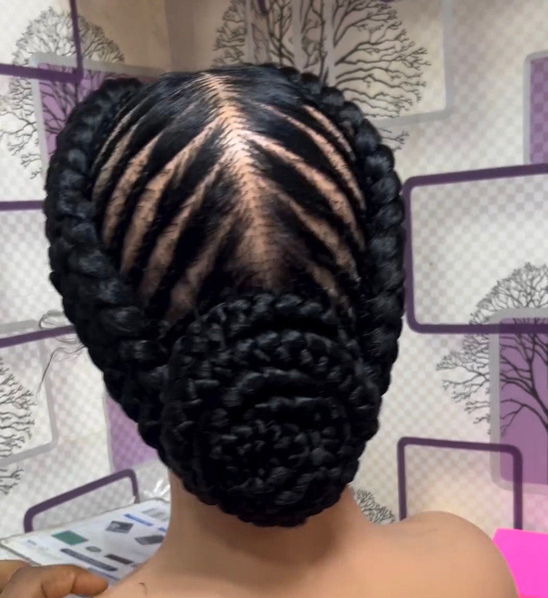 Cornrow Braided Wig, African Frontal Braided Wig Womens Lace Wig - Etsy