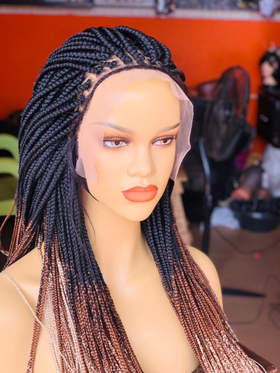 Buy Cornrow Braided Wig African Frontal Braided Wig Womens Lace Wig Online in India Etsy