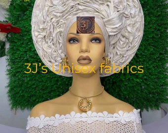 Aso oke auto gele and shoulder, Auto gele ready to wear, Autogele, Aso ebi for women , Aso oke turban, Nigeria Red Aso oke, Prettied gele