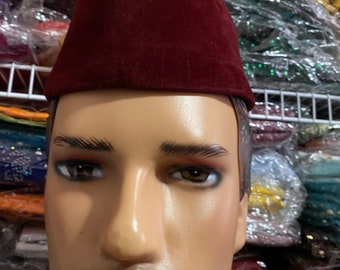 Black triangle igbo/ African traditional wedding hat
